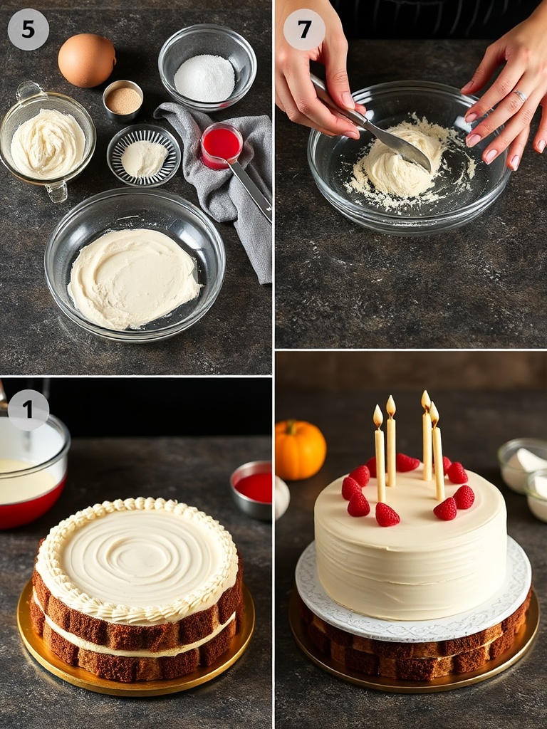 gateau anniversaire preparation