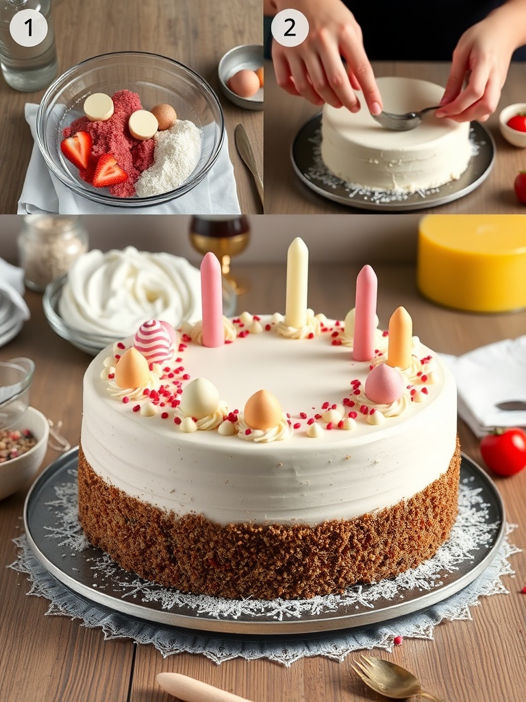 gateau anniversaire preparation