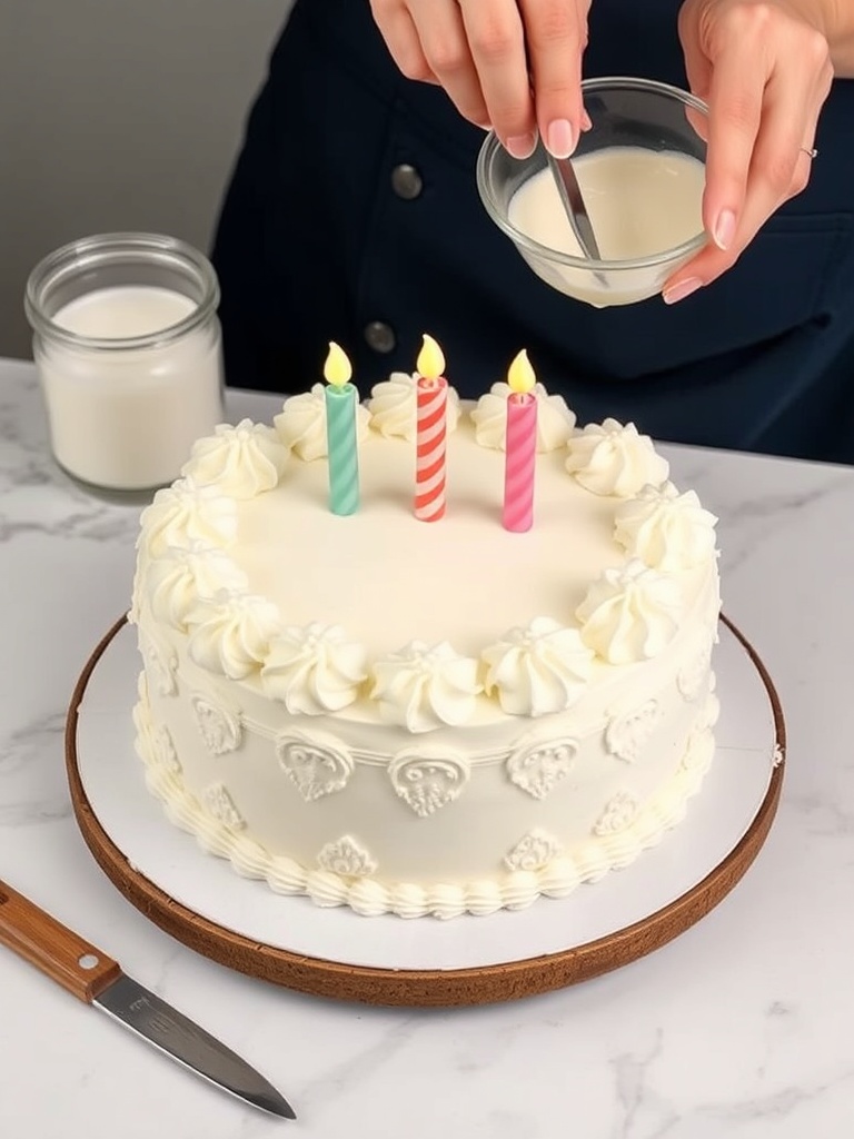 gateau anniversaire preparation