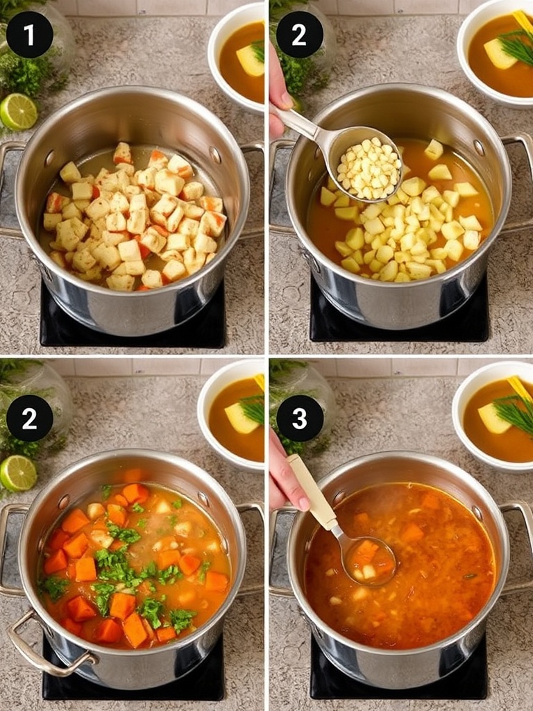 soupe potiron preparation