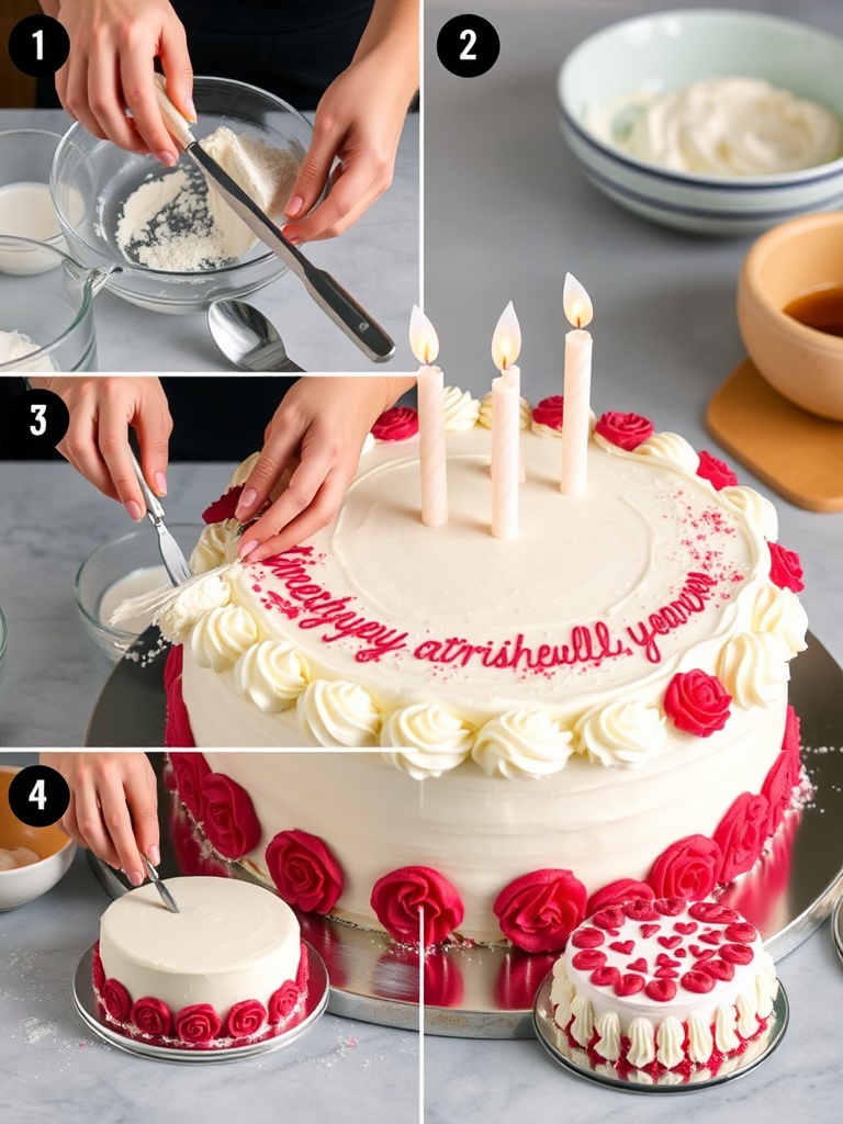gateau anniversaire preparation