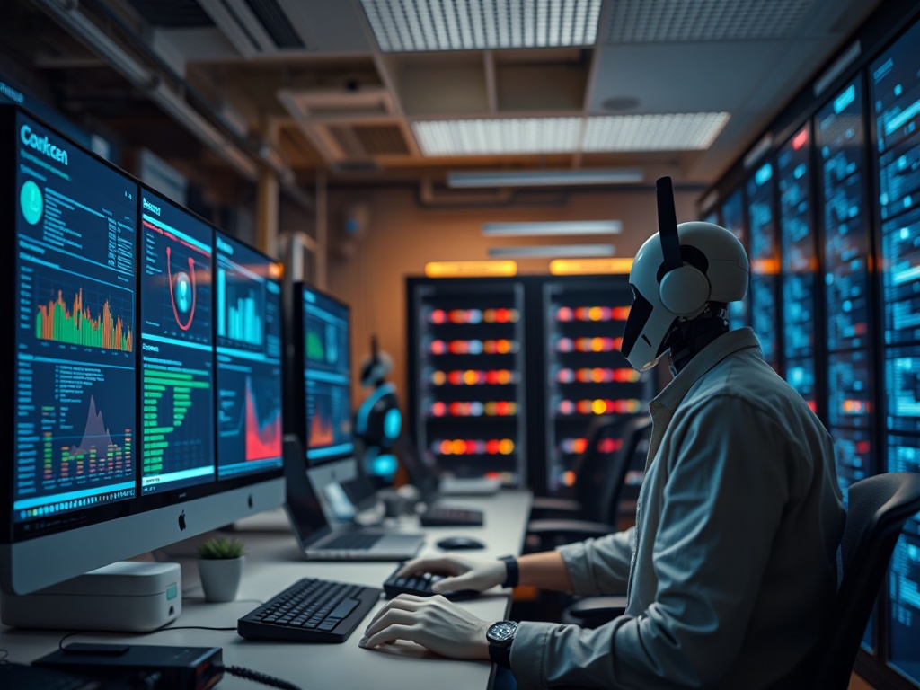 Illustration of AI-driven customer service personalization and scalability in business strategy