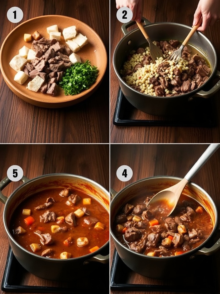 recette boeuf bourguignon traditionnel preparation