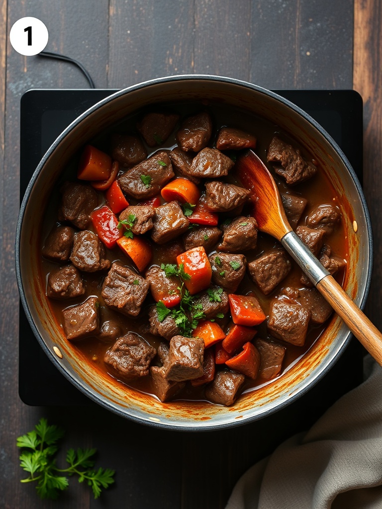 boeuf bourguignon recette facile preparation