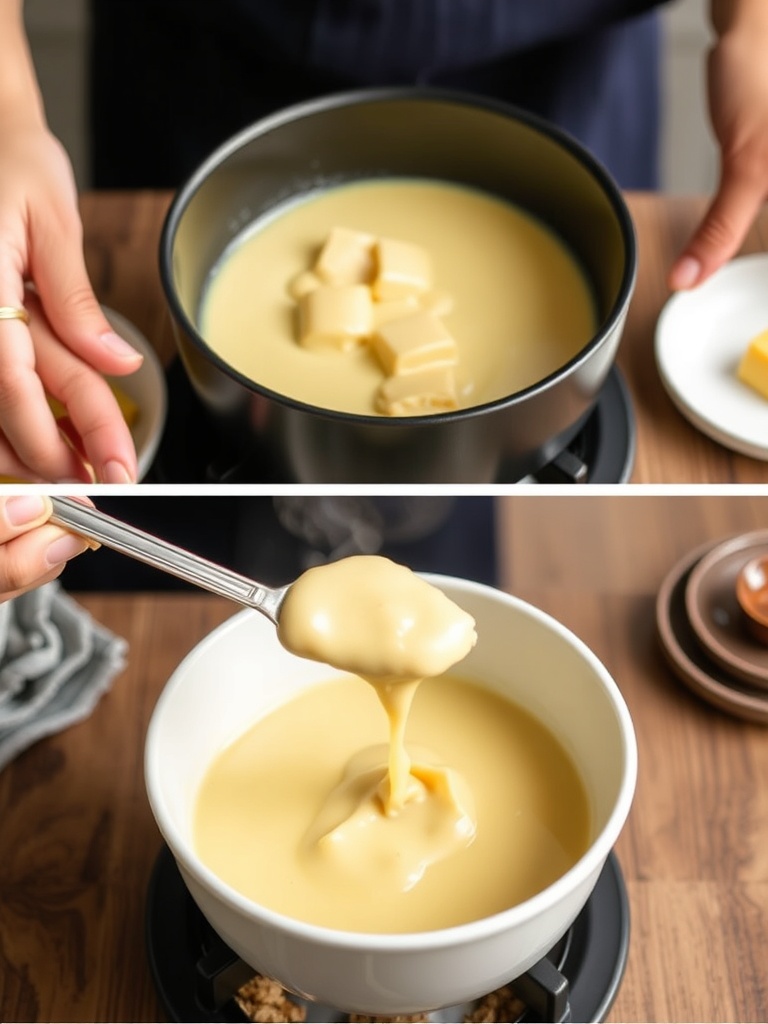 fondue savoyarde preparation
