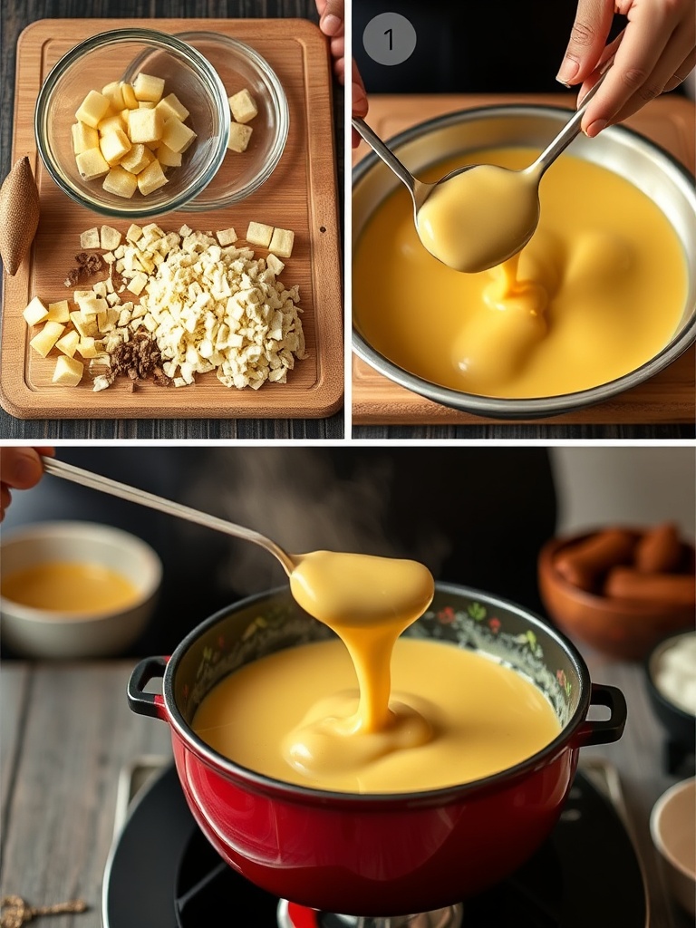 fondue savoyarde preparation