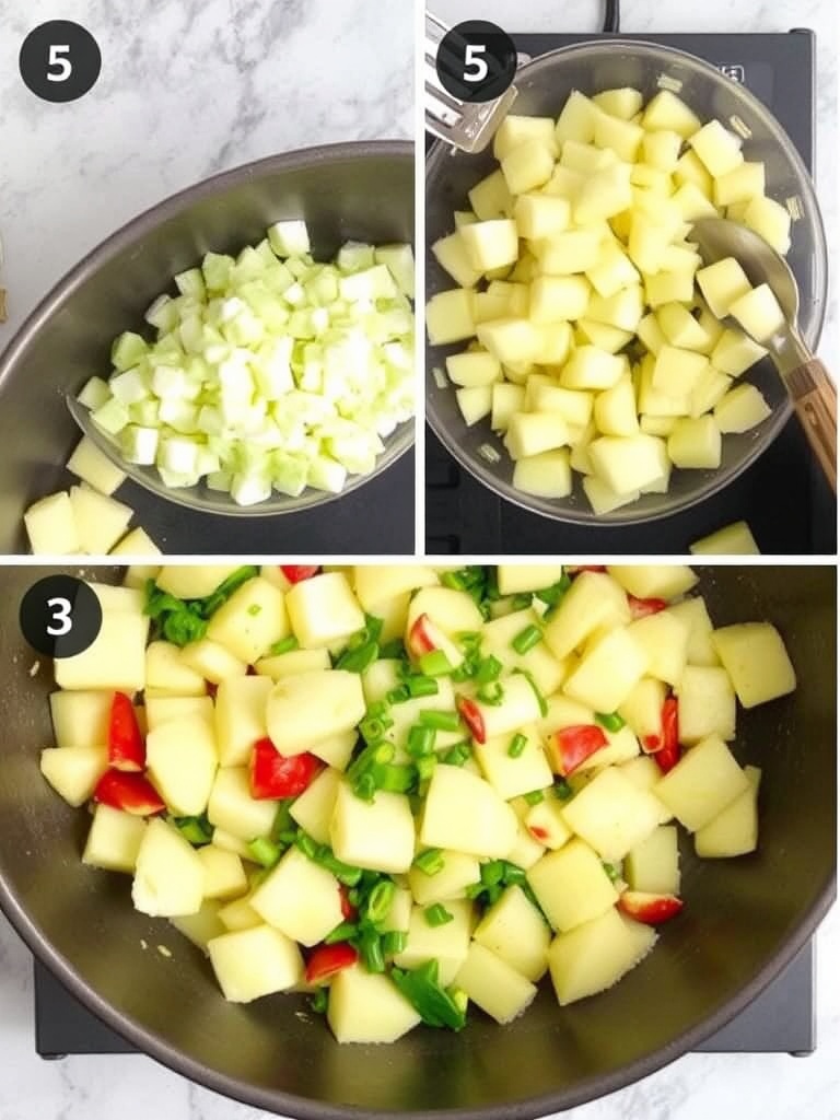 salade de pomme de terre preparation