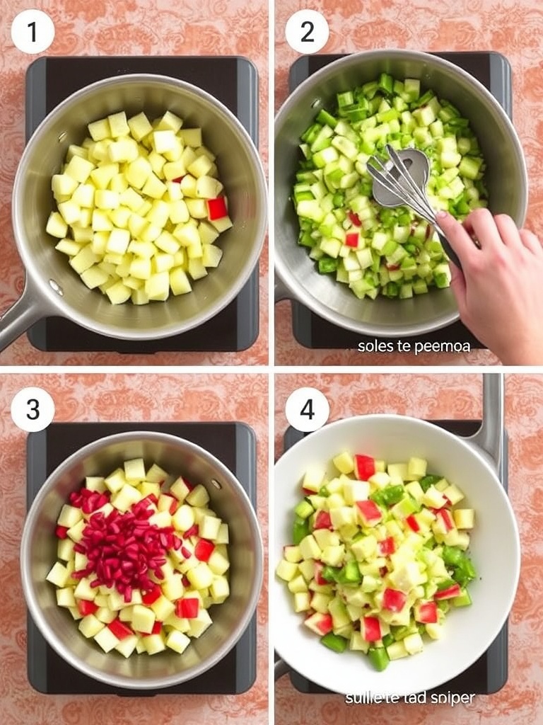 salade de pomme de terre preparation