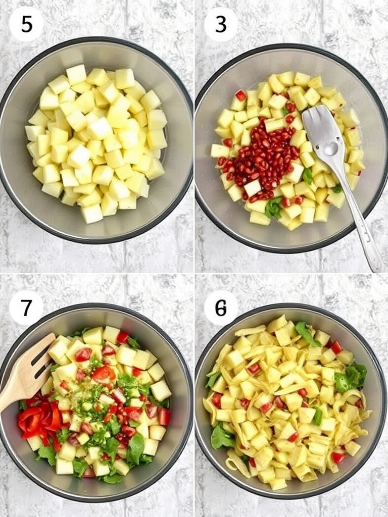 salade de pomme de terre preparation