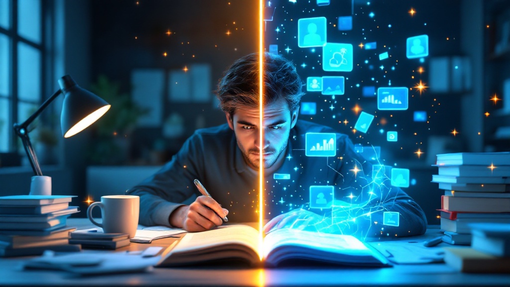 Illustration of AI tools enhancing classroom learning and digital education technology integration.