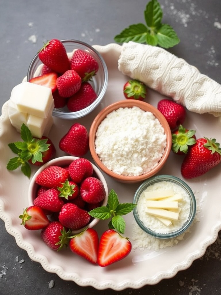 tarte aux fraises ingredients