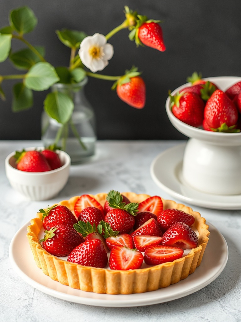 tarte aux fraises