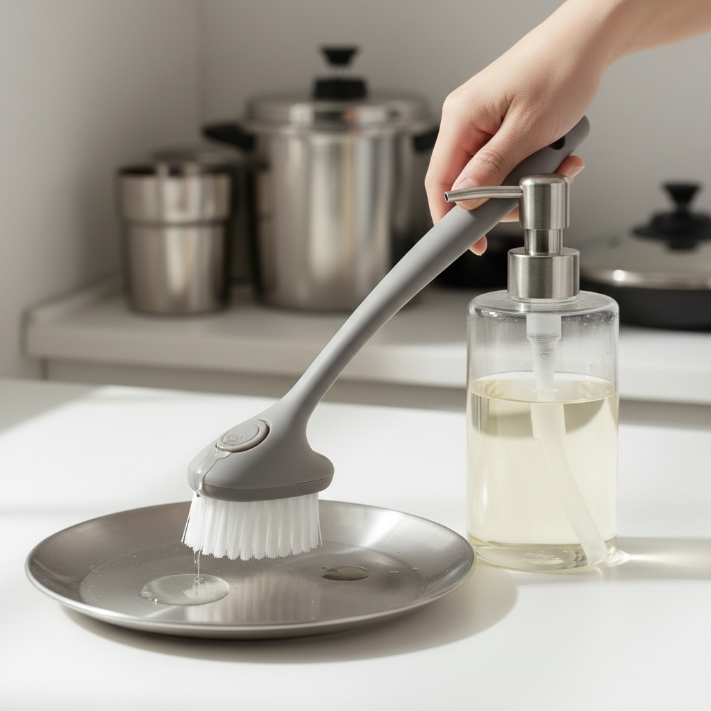 Clean kitchen counter with Cleansewell in stand