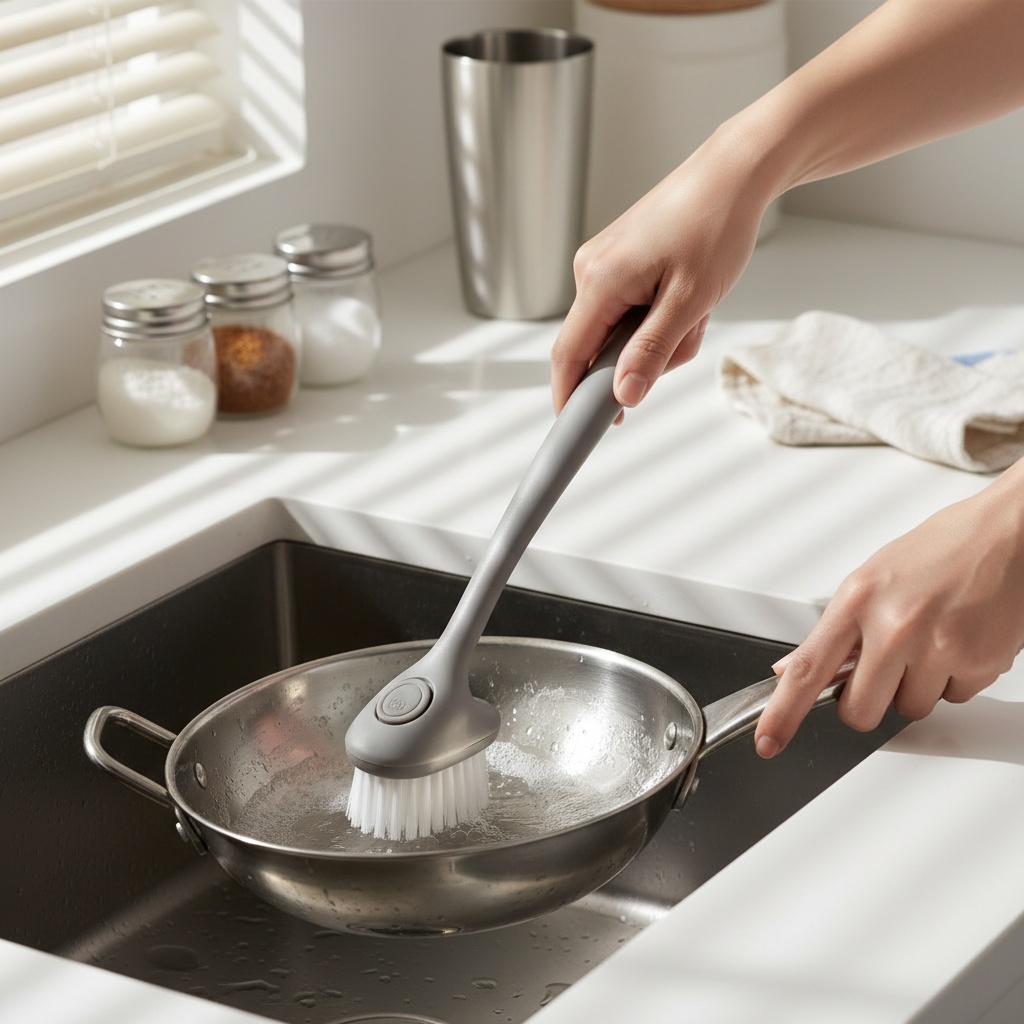 Cleansewell™ Soap Dispensing Dish Brush Set photo 3