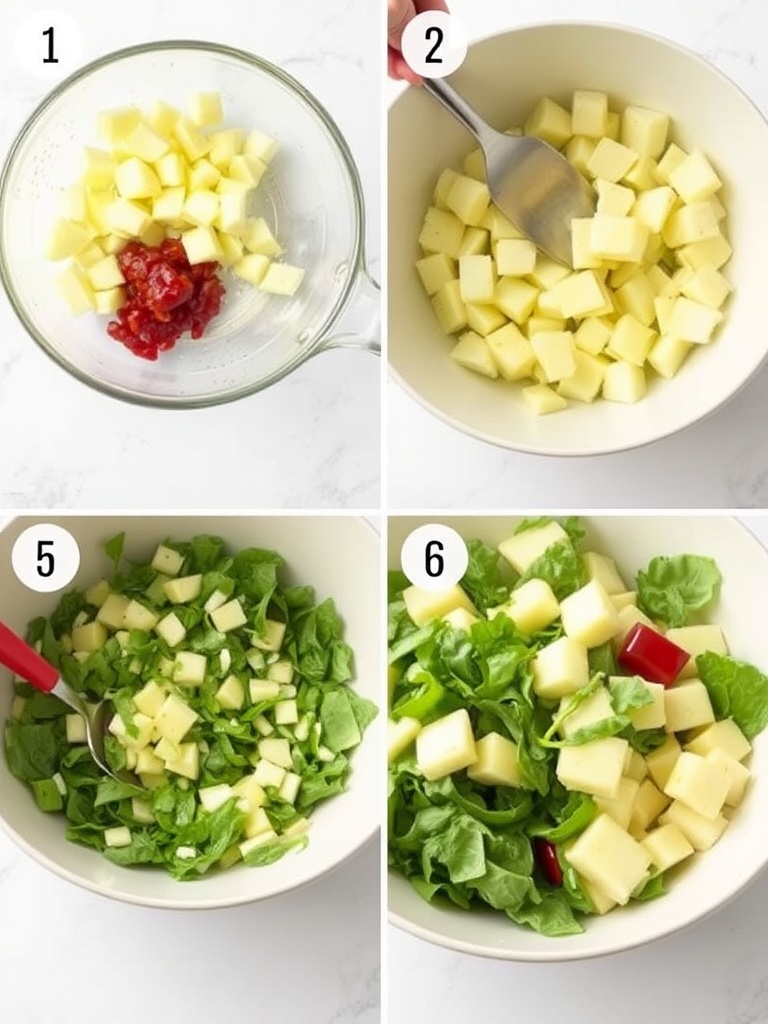 salade pomme de terre preparation