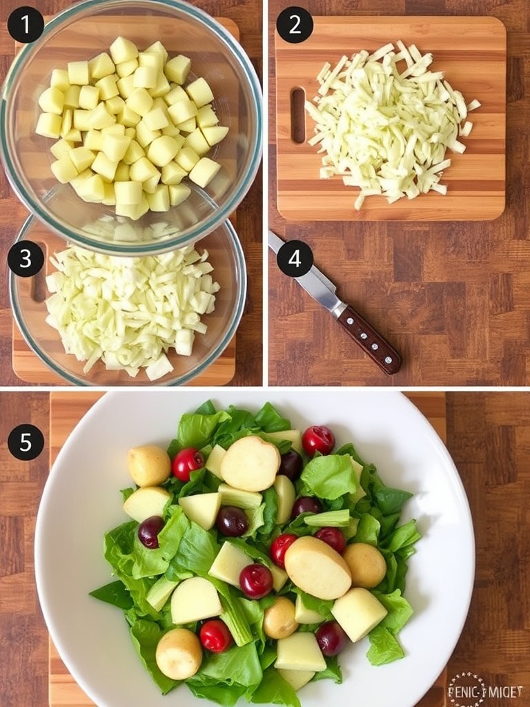 salade pomme de terre preparation