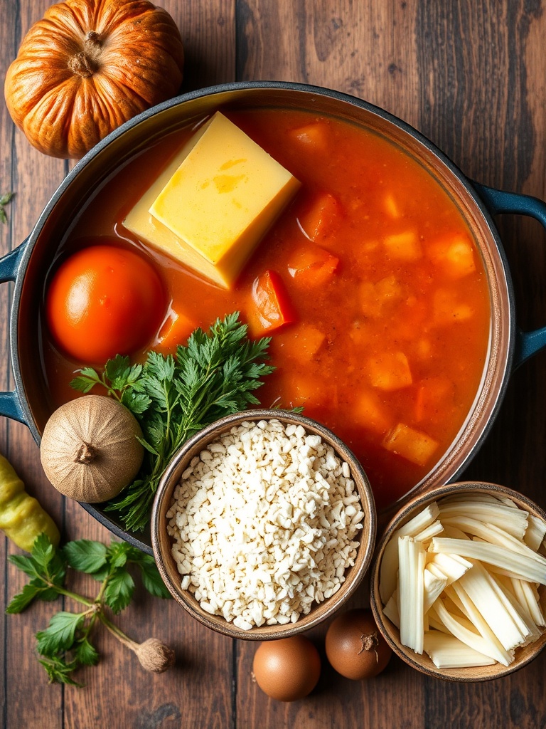 soupe au potiron ingredients