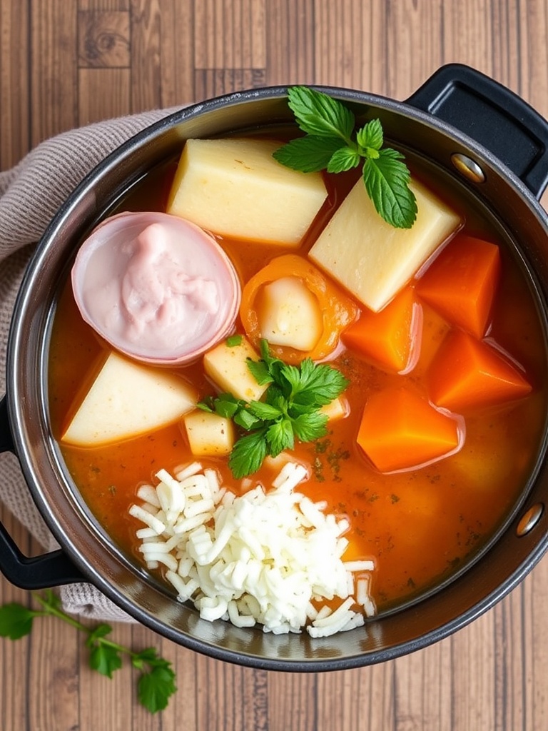 soupe au potiron ingredients