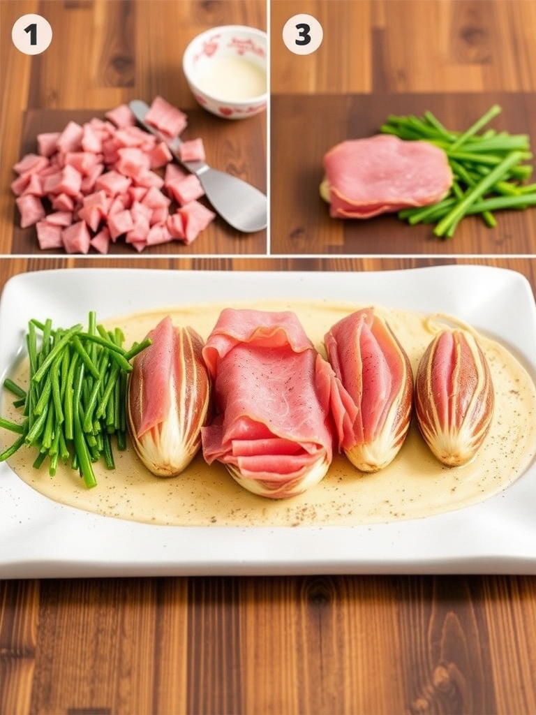 endives au jambon preparation
