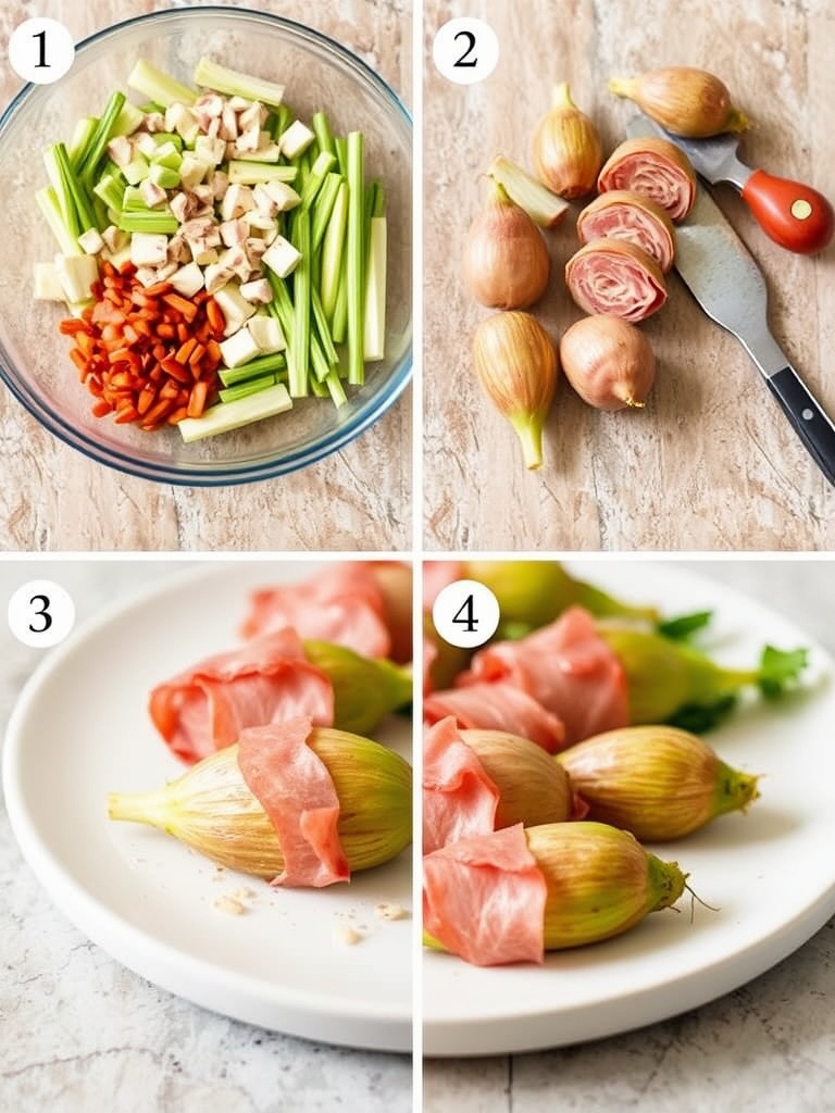 endives au jambon preparation