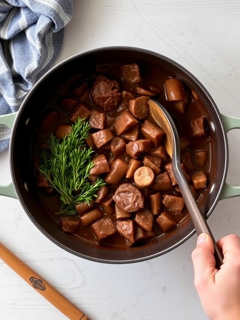 recette boeuf bourguignon preparation