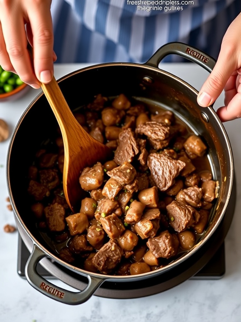 recette bœuf bourguignon grand mère preparation