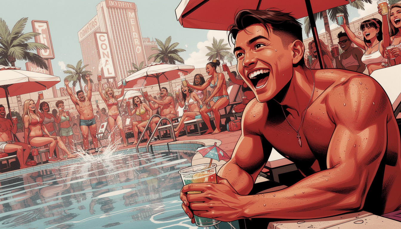 Are pool parties open year-round in Vegas?