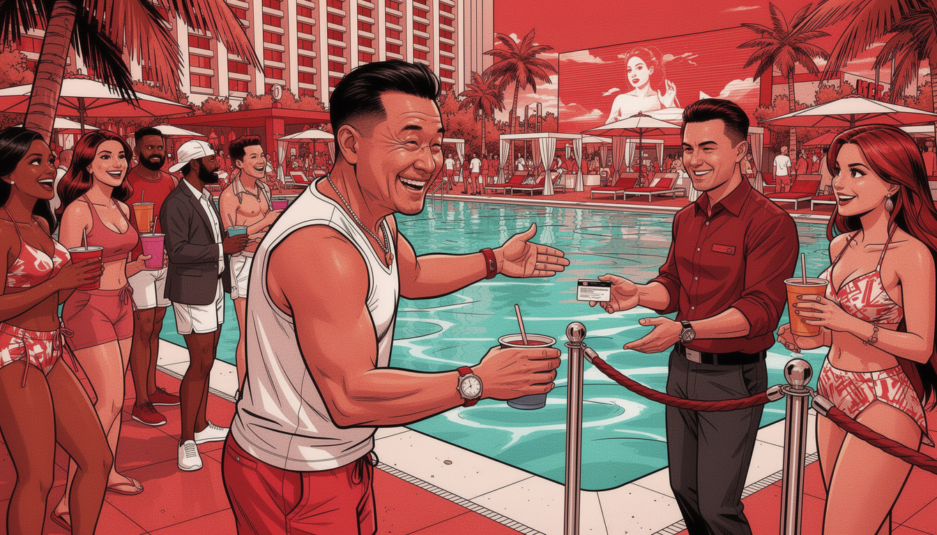 What is the age limit for Vegas pool parties?