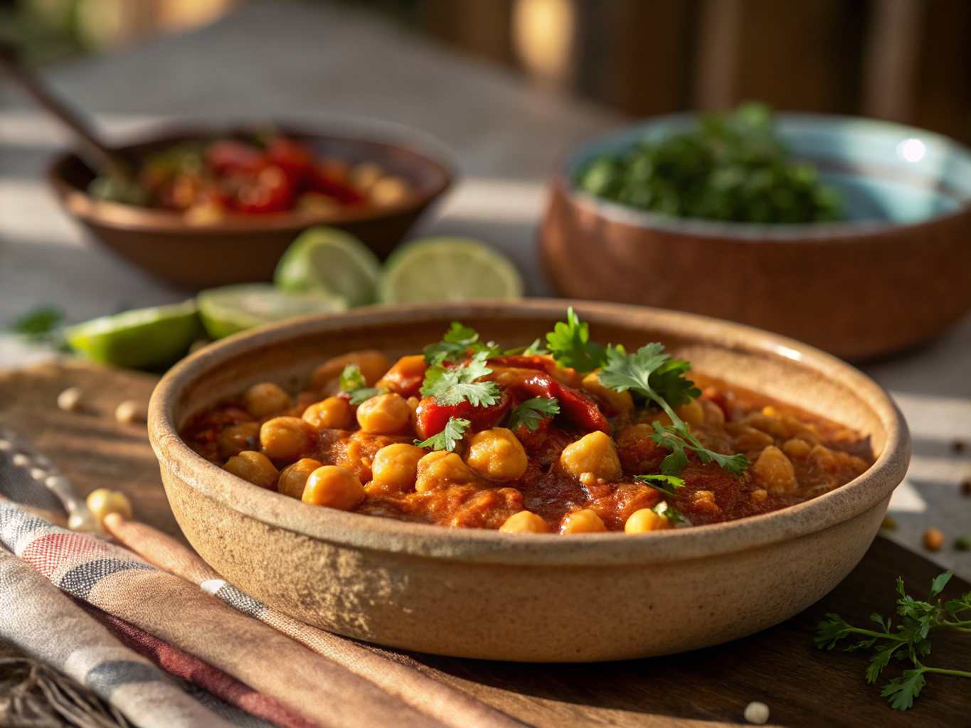Chickpea Curry with Sweet Spices (Chana Masala)