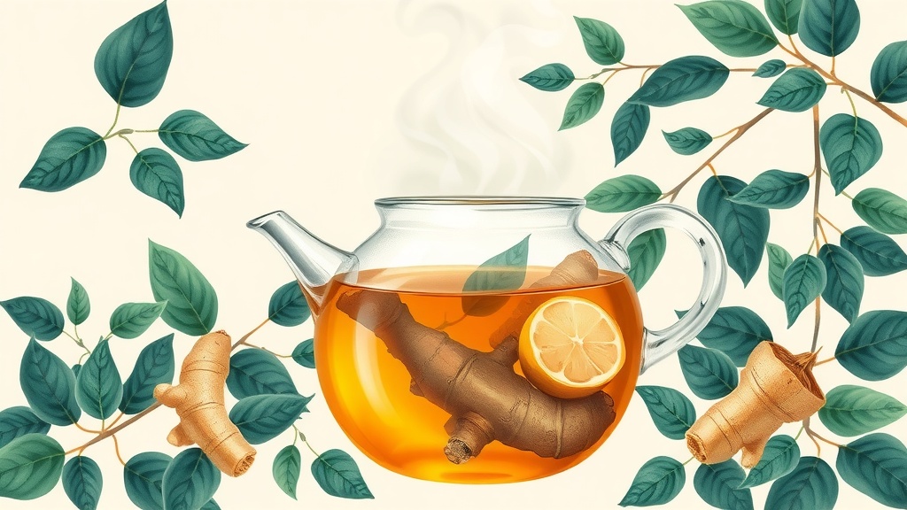 Chá de Gengibre e Cúrcuma: Receita Anti-inflamatória