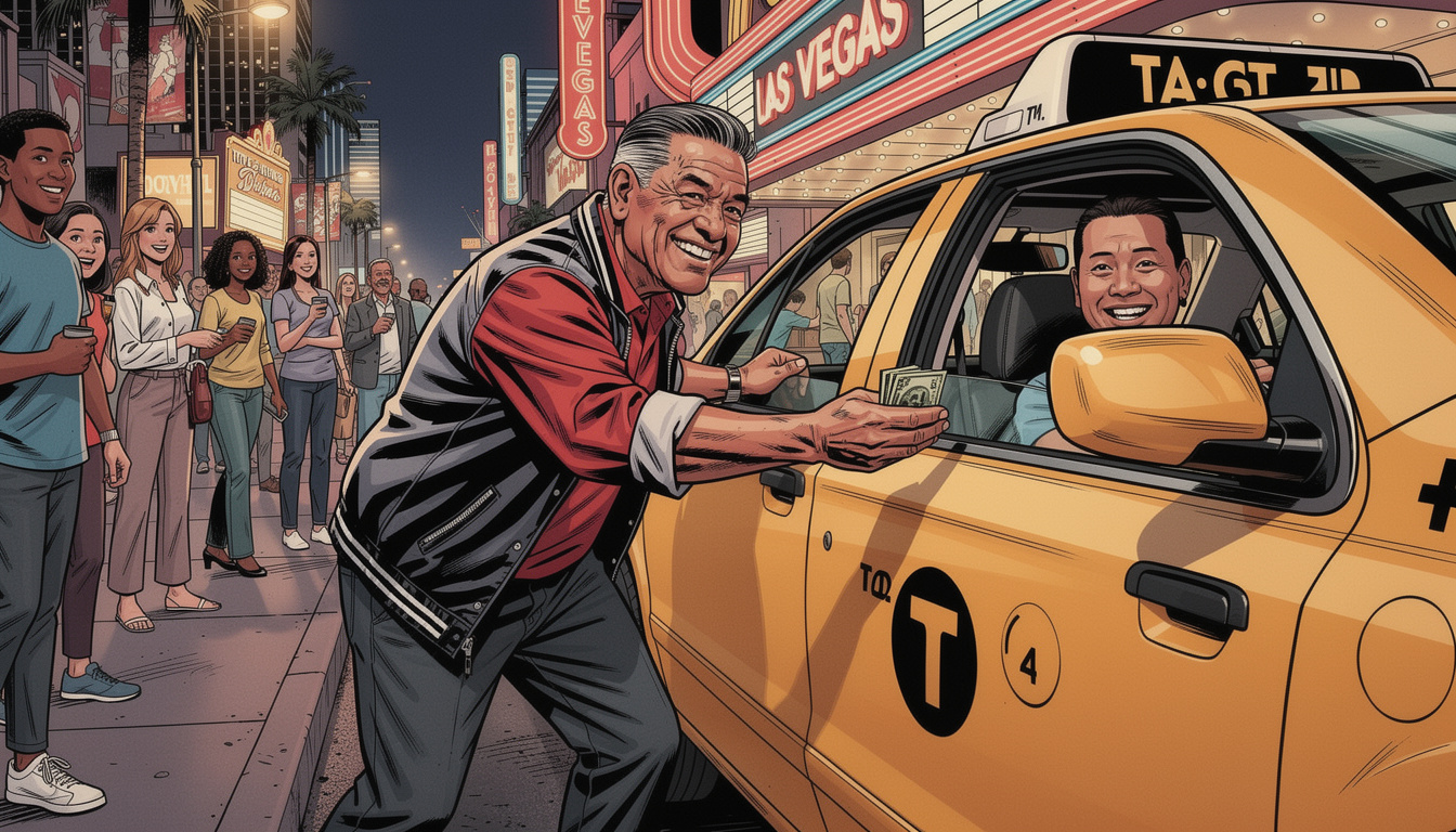 How much do you tip a taxi driver in Vegas?