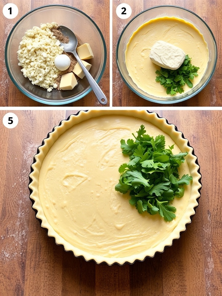 quiche sans pate preparation