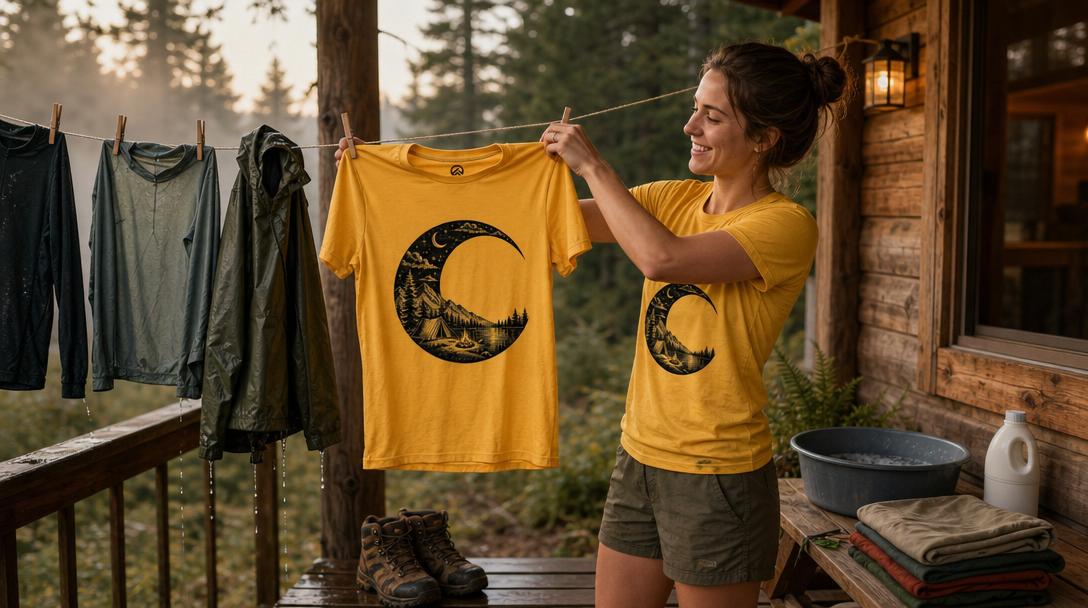 Synthetic and natural fiber fabrics comparison for hiking shirts