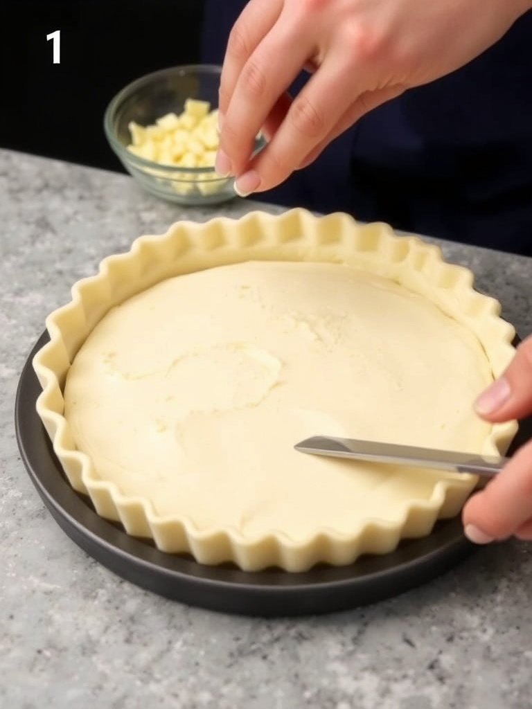quiche sans pate preparation