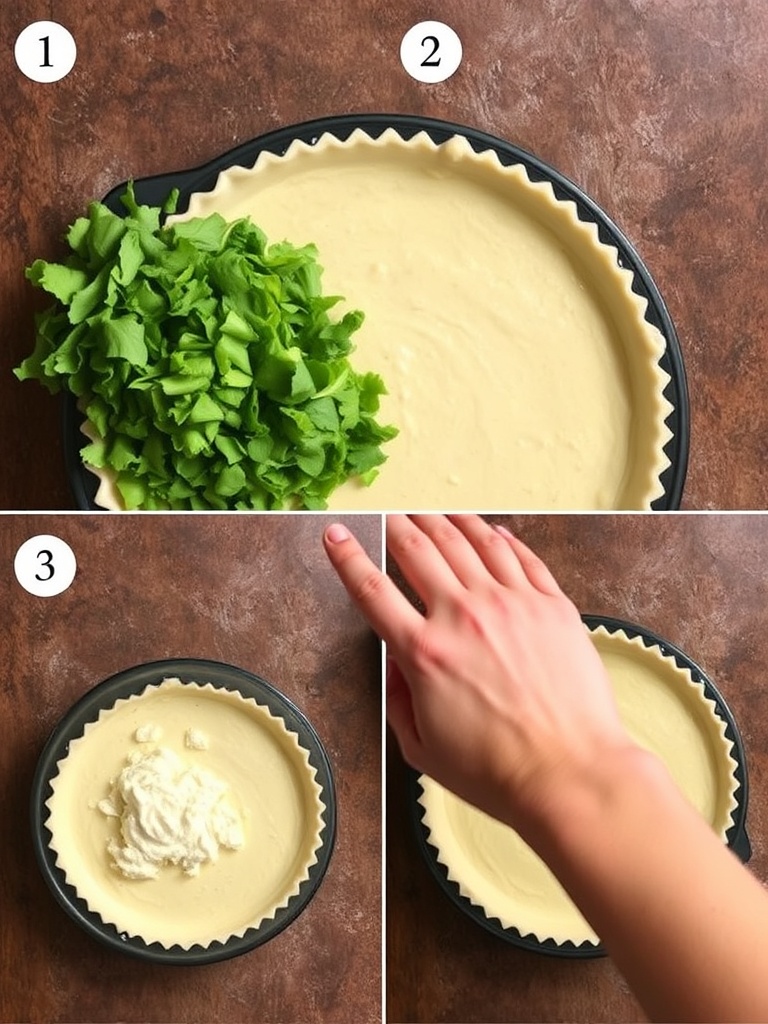 quiche sans pate preparation