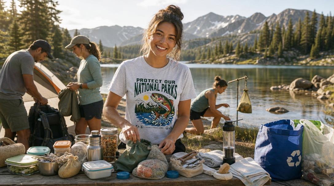 Sustainable camping gear and eco-friendly practices