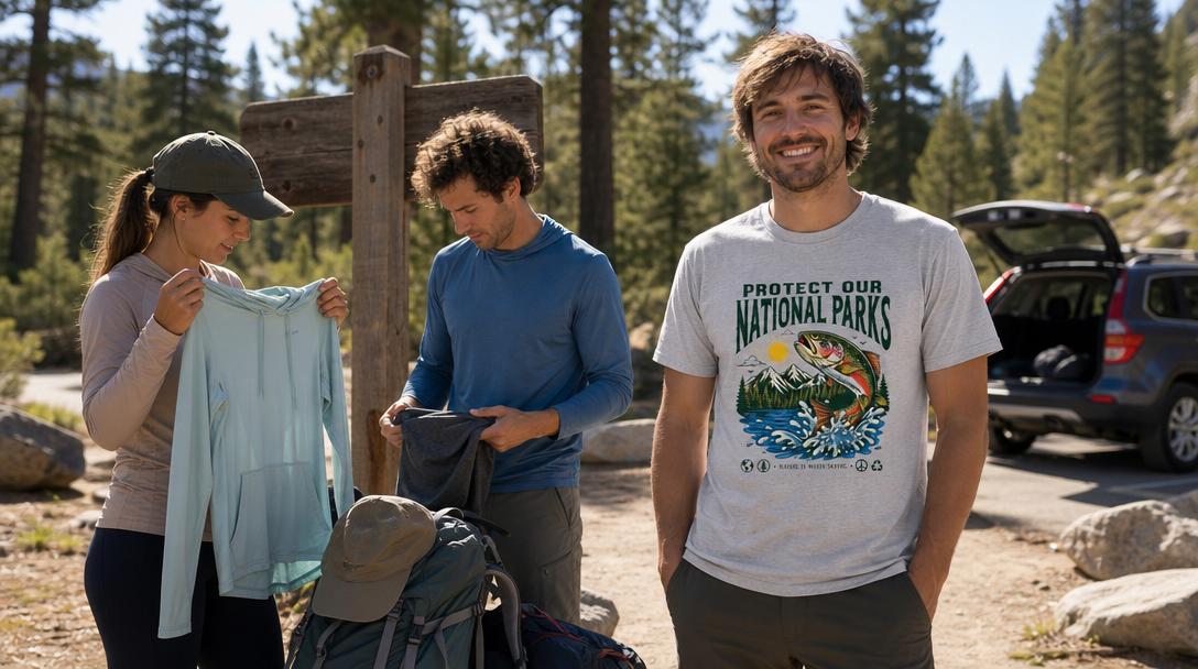 Wet cotton hiking shirt causing chafing