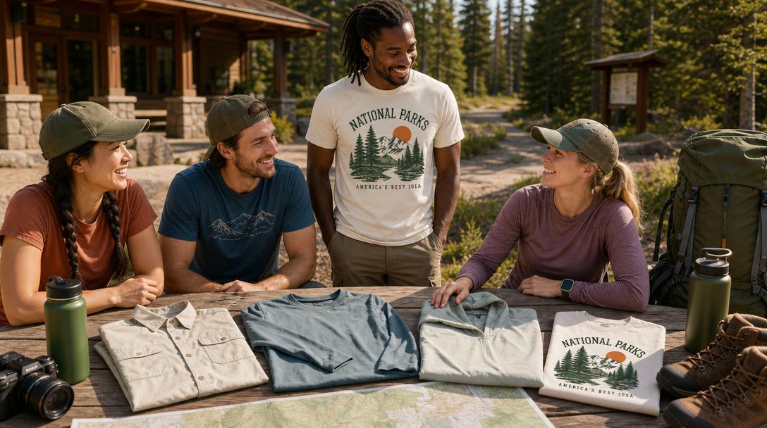 Comparison of hiking shirts with and without pockets on trails