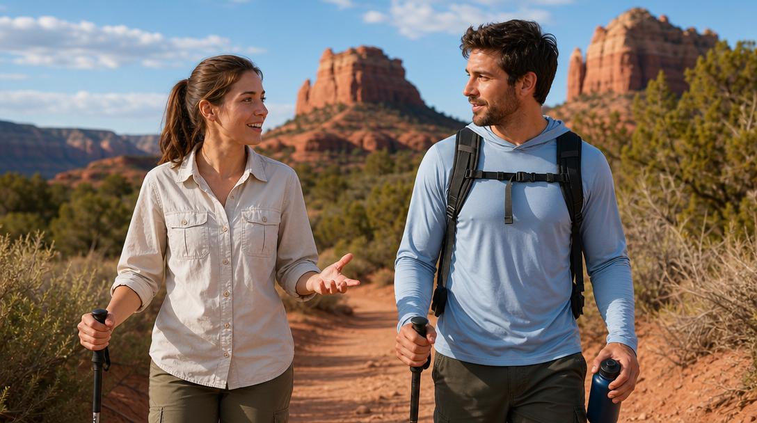 Lightweight shirts with pockets for hot and cold hiking