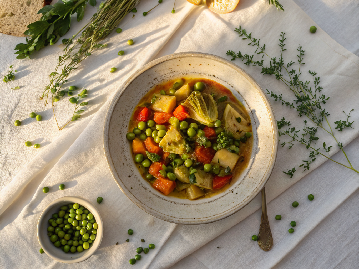 Italian Artichoke and Pea Stew (Vignarola)