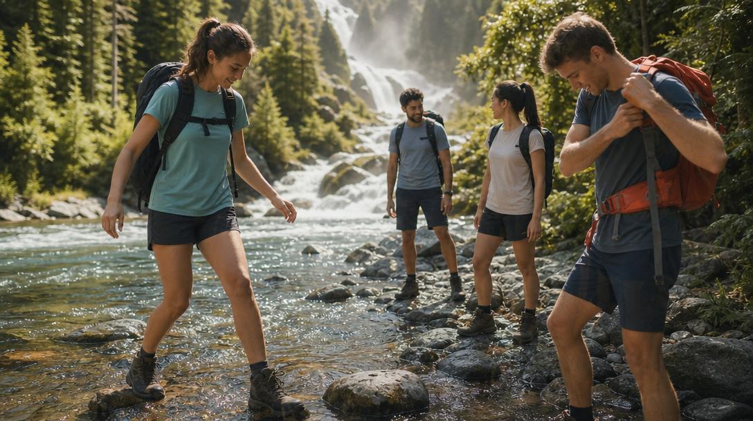 Collection of quick-dry hiking shirts for water adventures