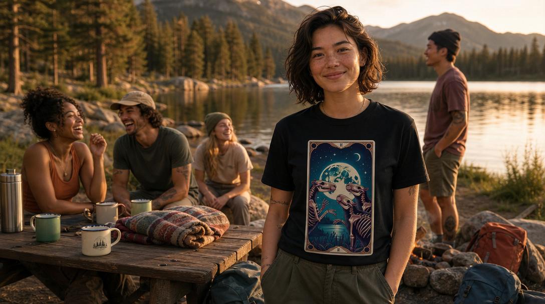 Casual hiking shirt suited for warm weather trail