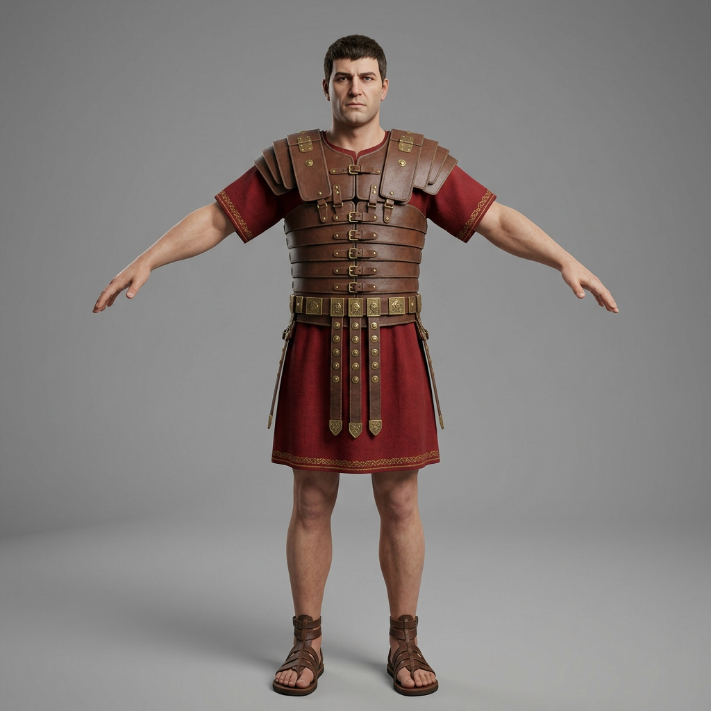 Create a single full-body low-poly 3D (4)