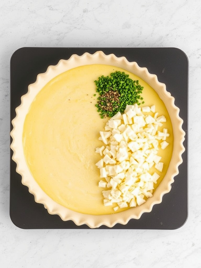quiche sans pâte preparation