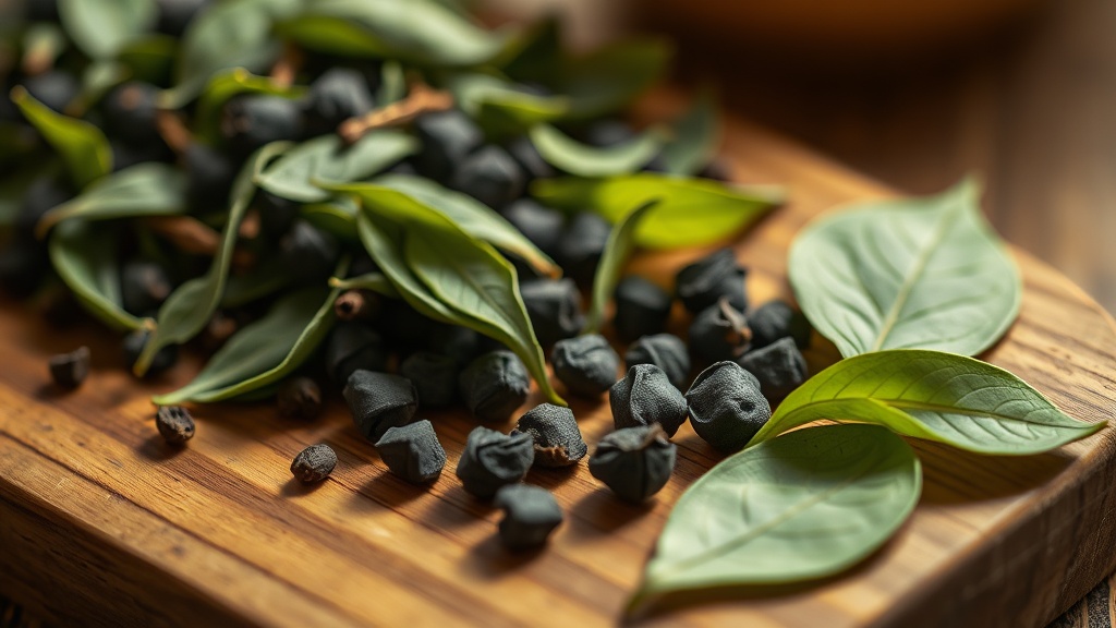 Feuilles fraîches de Camellia sinensis, la plante à l'origine de tous les thés