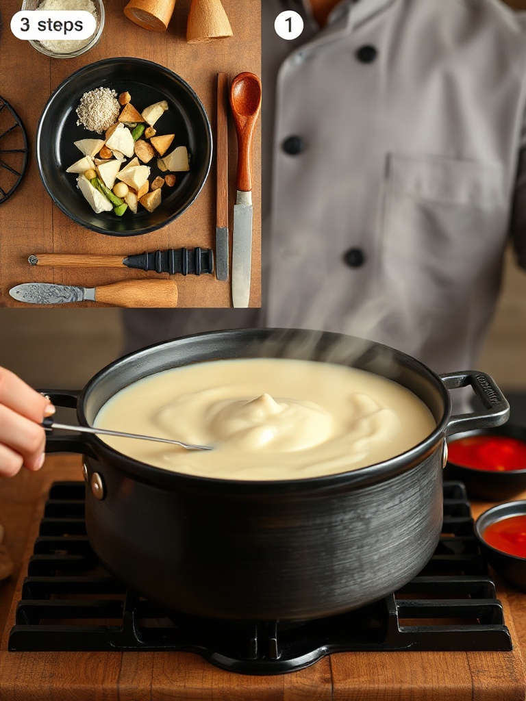 fondue chinoise preparation