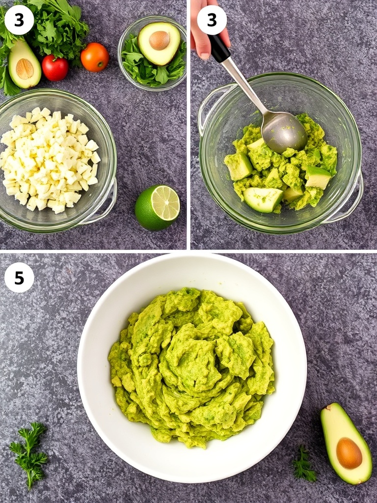 recette guacamole preparation