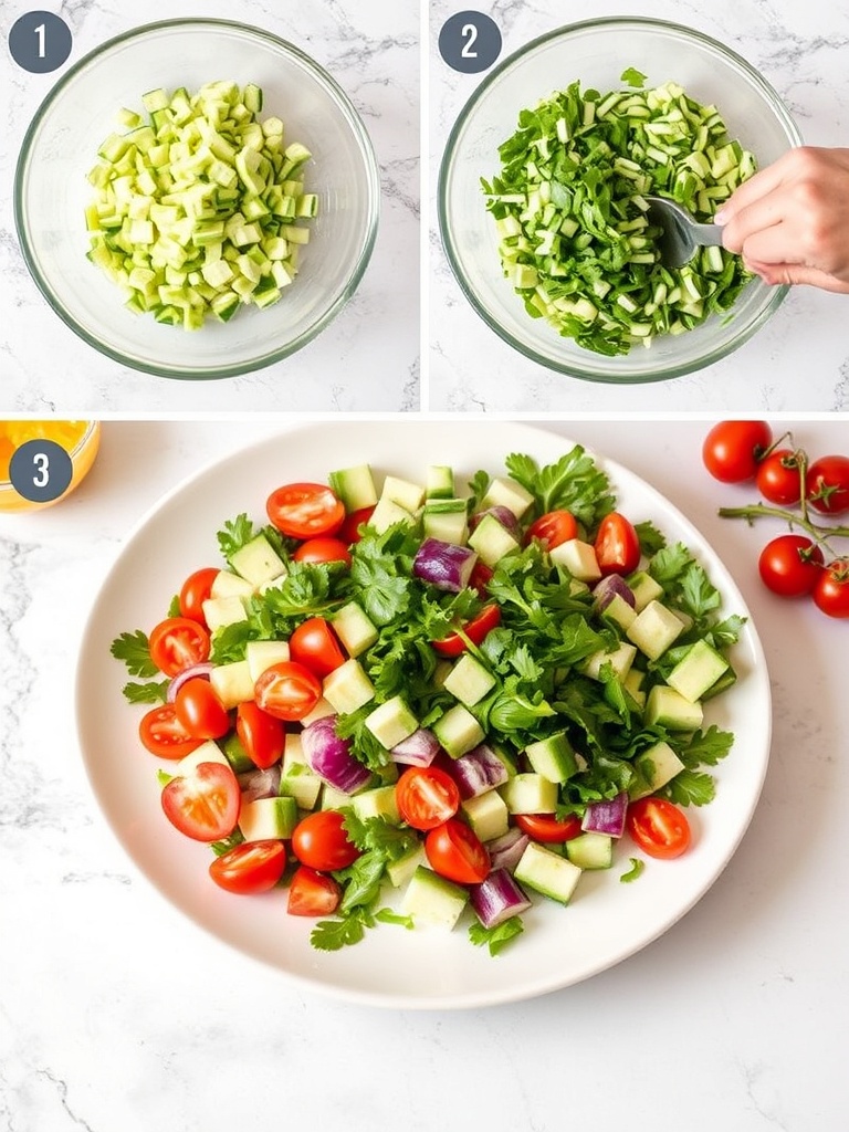 salade grecque preparation