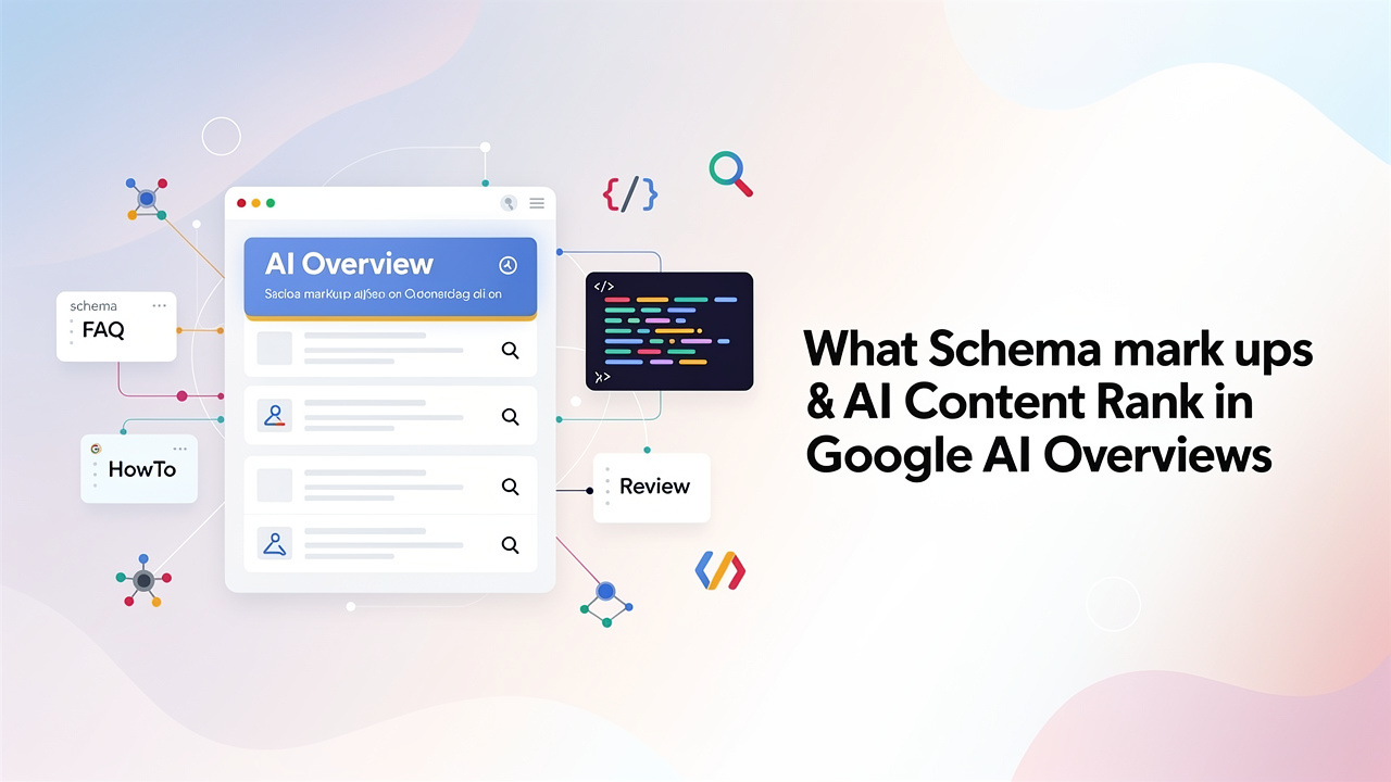 what schema markup helps ai content rank in google ai overviews