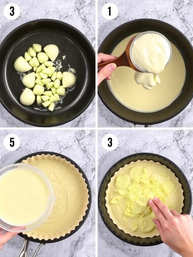 tarte aux poireaux preparation